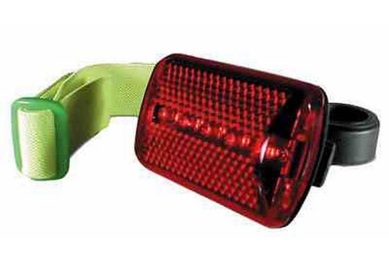 LED Safety Light with bar Mount and Elastic Strap Mounting Options - RED