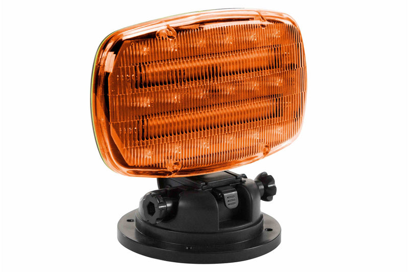 Larson LED Strobe Light (battery powered) with Adjustable Locking Magnetic Base - AMBER LENS - SL-ALM-A