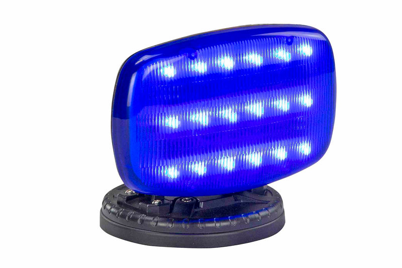 Larson Flashing LED Strobe Light with Adjustable Locking Magnetic Base - BLUE LENS - SL-ALM-B