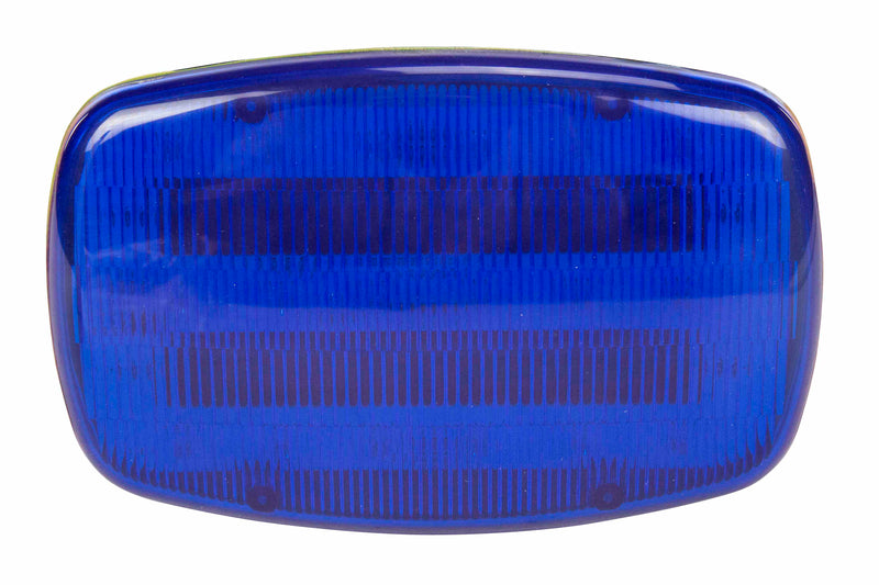 Larson LED Blue Strobe Light - 18 LEDS - Battery Powered - Dual Magnet Base - Continuous or Strobe Output