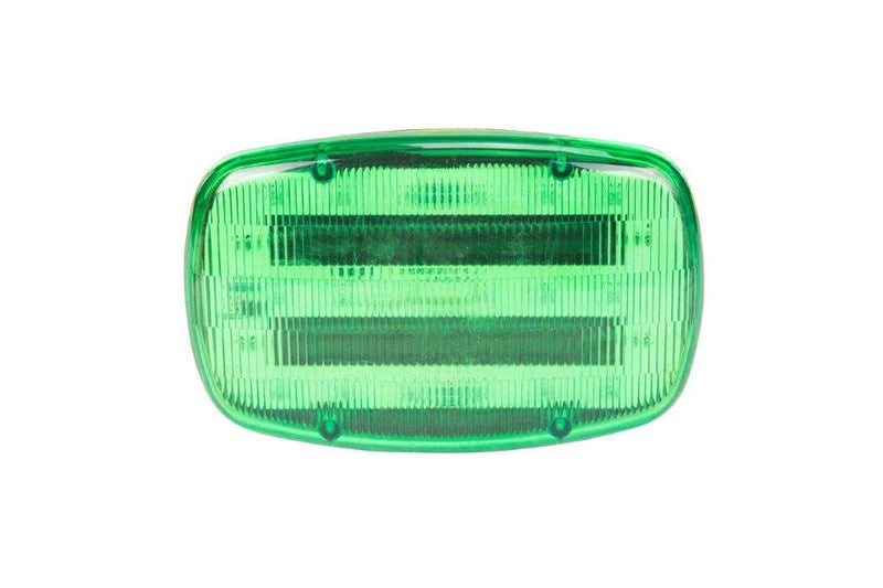 Larson LED Green Strobe Light- 18 LEDS - Battery Powered - Dual Magnetic Base - Continuous or Strobe Output