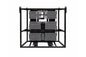 Larson 2880W Skid Mount LED Light Plant - 6 LED Fixtures - Crane Stadium Flood Lights - 480V AC 3-Phase