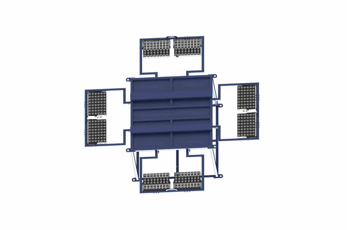 Larson 3840W Crane Mount LED Light Plant - (8) 480W LED Fixtures - Single Phase - Adjustable Assemblies