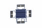 Larson 3840W Crane Mount LED Light Plant - (8) 480W LED Fixtures - Single Phase - Adjustable Assemblies