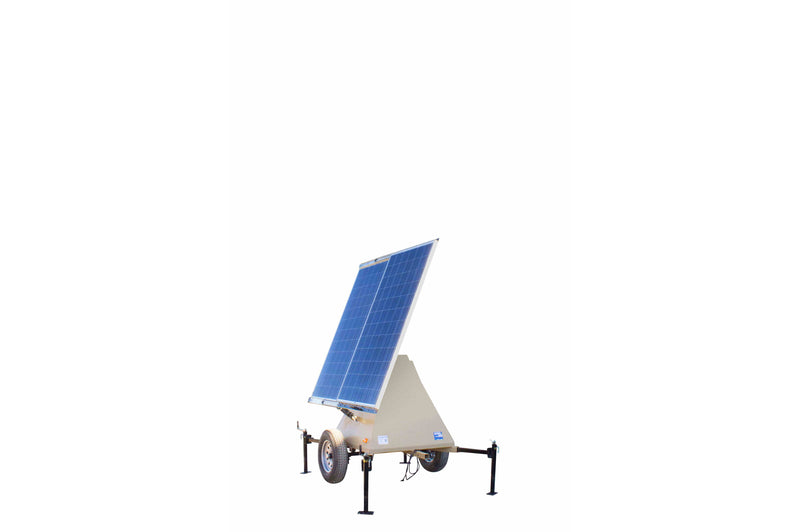 Larson 580 Watt Solar Power Generator - Pyramid Trailer - (2) 290 Watt Panels - Completely Solar No Fuel