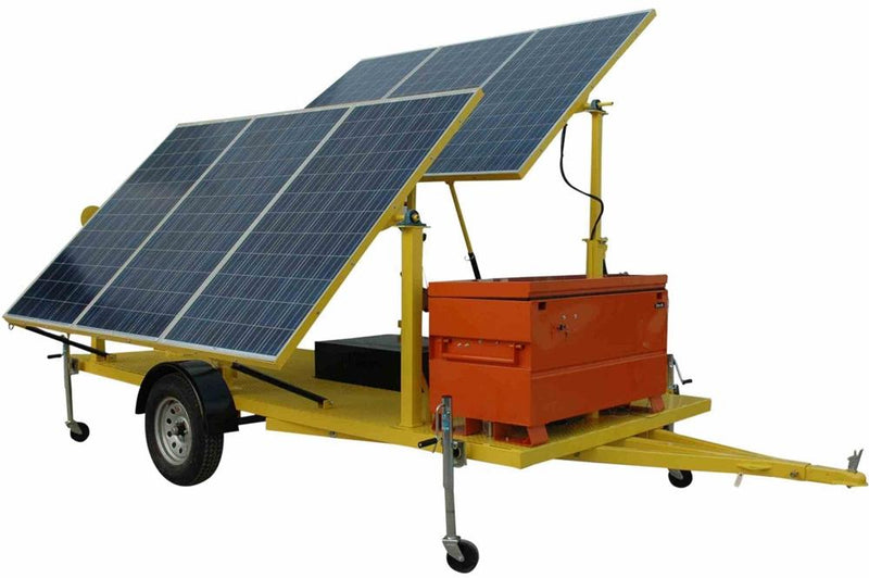 4.8KW Solar Powered Security System - (20) 240W Panels -11kW Diesel Gen - 120/240V Inverter