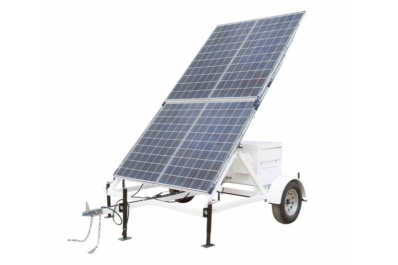 Larson 1.06KW Portable Solar Power Generator - 10' Trailer - 24V 800aH Battery Bank - (1) Junction Box
