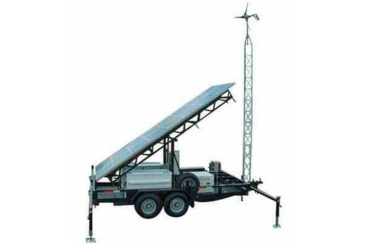 Solar Powered Generator - 3.240 Kilowatt Max Output - 19ft Trailer - 24 Panels - NEMA 4X Enclosure