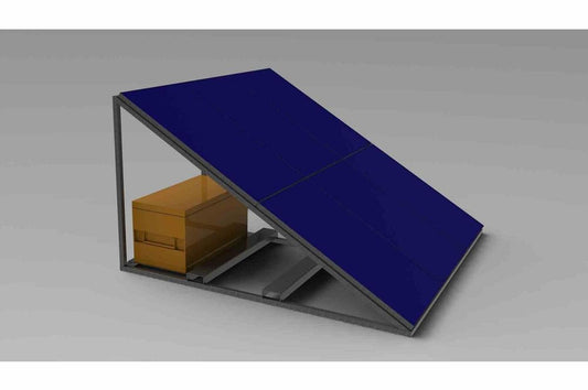 5.3kW Skid Mount Solar Generator - (20) 265W Panels - (24) 250aH Batteries - 220V 50 Hz 1PH Inverter