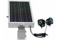 Solar Powered Dual LED Light - (2) 10W Lamps - 12 Hr Run Time - Day/Night Photocell or Motion Sensor