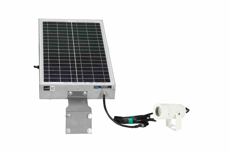 18W Solar Powered LED Light - 60W Panel, 1530 lms - (2) 20aH Li-ion Batteries