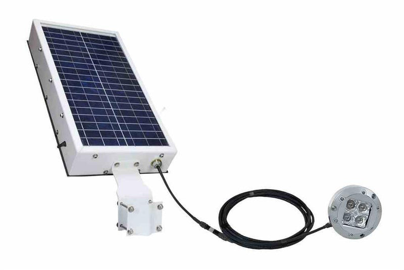 12W Solar Powered Underwater LED Light - 800 Lumens - 15 Hrs+ Runtime - Waterproof