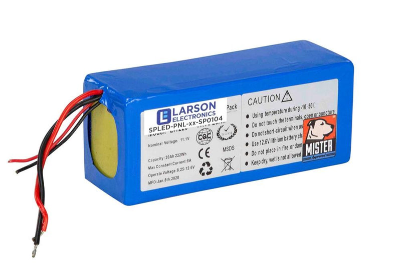 Replacement 40aH Lithium Ion Battery Pack for Solar Panels