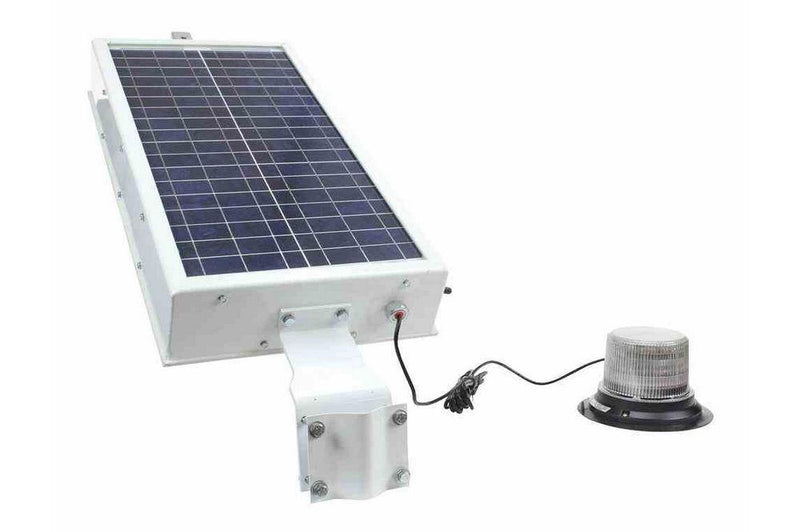 Solar Powered LED Indicator Light - 24 Hr. Runtime - Class I - Day or Night Use