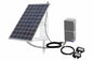 48W Solar Powered LED Light w/ 265W Panel & Automatic Timer - (2) 24W LED Lamps - (2) 12V Batteries - Pole Mount Panel