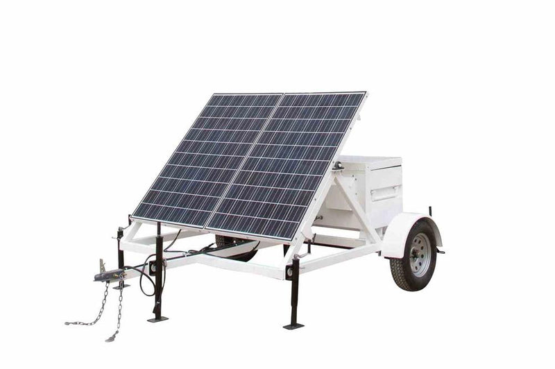 7.5' Portable Solar Trailer - (1) NEMA 3R Junction Box, Solar Charger