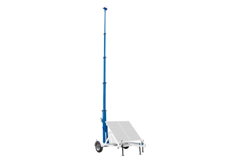 Larson Portable Trailer Mounted Light Tower - 24' Mast - 7.5' Long by 7' Wide Trailer - 2" Ball Coupler Hitch