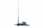 50 Foot Telescoping Solar MegatowerÃ¢â€žÂ¢- 15-50' Light Tower - (2) Solar Panels - T-Head w/ (2) 5" x 5" Mounting Plates - 16' Trailer, (4) Outriggers - NVR/85' Coiled Cable - NDAA