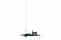 50 Foot Telescoping Solar MegatowerÃ¢â€žÂ¢- 15-50' Light Tower - (2) Solar Panels - T-Head w/ (2) 5" x 5" Mounting Plates - 16' Trailer, (4) Outriggers - 85' Coiled Cable