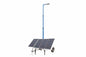 1.2 kW Portable Solar Powered LED Street Light - 30' Tower - 7.5' Trailer - (4) Panels, (1) LED Light, Batteries/BC - Backup Generator
