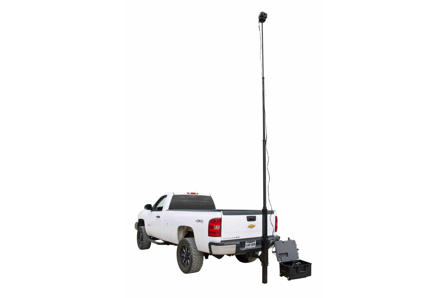 Larson Trailer Hitch Mount Thermal Imaging Camera w/ 20' Tower - Screen and Battery in Hard Case - 12V DC