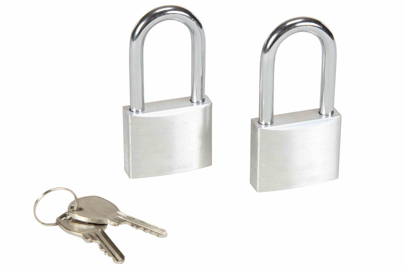 Larson Padlocks w/ Key for Securing Larson Electronics' Job Boxes & Trailer Equipment - (2) Locks & (1) Key
