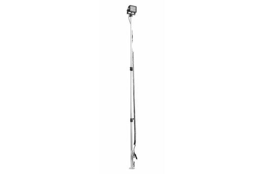 70W LED Light Pole - Adjustable Trunnion Light - 3' to 8.5' Adjustable - 9-32VDC - Flat Base Mount