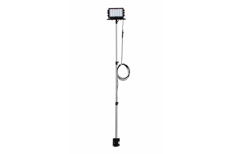 High Intensity LED on Extending Work Light Pole - 150 Watts - 14,790 Lumen - 120-277V AC