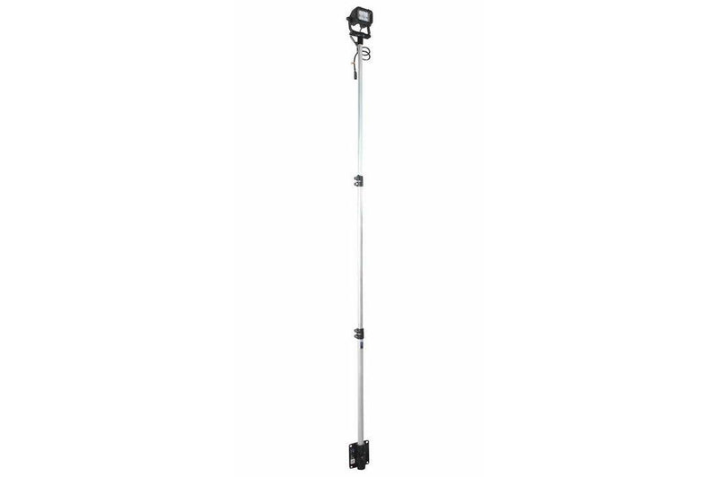 40 Watt Surface Mount LED Light Pole - Four 10-Watt LEDs - 3 Feet to 8.5 Feet Adjustable - 9-46VDC