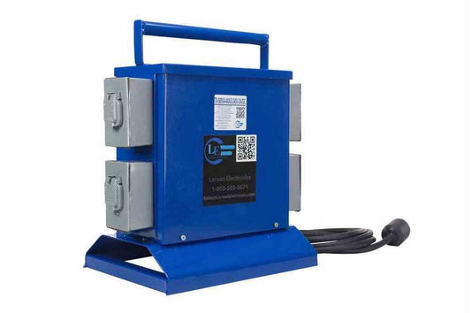 Transformer - 1000VA - Converts 120V or 240VAC to Low Voltage AC/DC Outlets - 4 Twist Lock Outlets