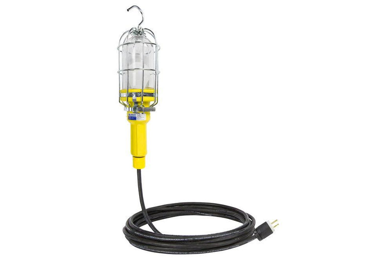 100 Watt Incandescent Vapor Proof Droplight / Handlamp - 100' 16/3 SOOW Cord- NEMA 4X