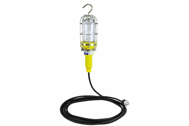 Vapor Proof LED Drop Light with 30' Cord Reel - 10 Watt LED Bulb