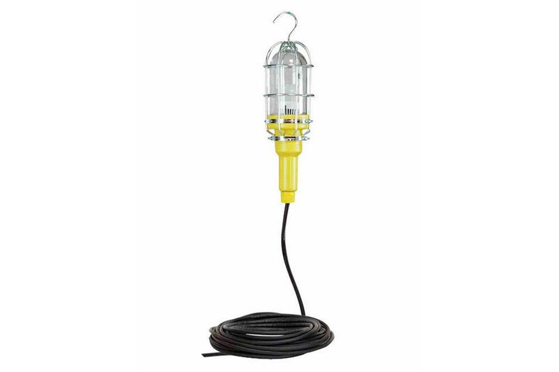 10 Watt Vapor Proof (Waterproof) LED Trouble Light / Hand Lamp / Drop Light - 50' Cord - No Plug