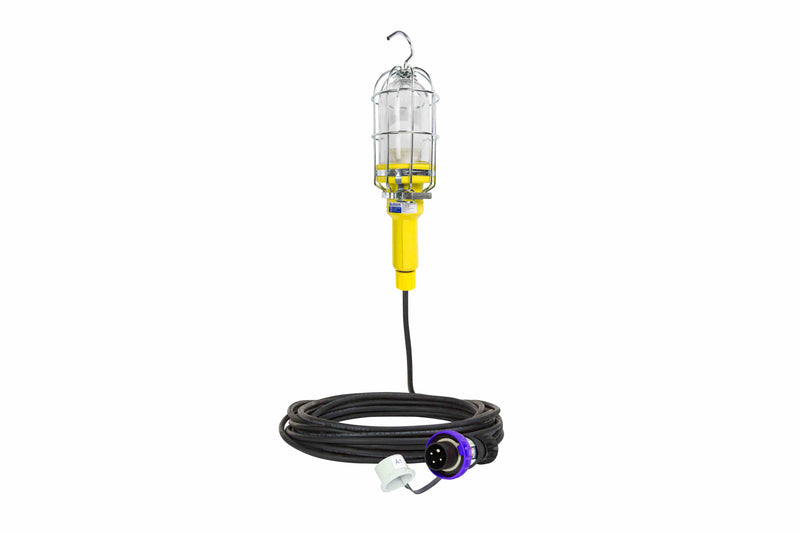 Larson Vapor Proof (Waterproof) LED Inspection Light / Hand Lamp / Drop Light - Colored LED Bulb - 20M Cord w/ Cord Cap
