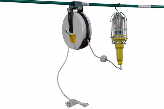 Vapor Proof Colored LED Inspection Light 30' Cord Reel - Hand Lamp - Drop Light - Trouble Light