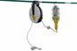Vapor Proof Colored LED Inspection Light 30' Cord Reel - Hand Lamp - Drop Light - Trouble Light