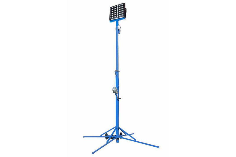 400 Watt Portable LED Light Tower - Covers 49,000 SF - Extends to 20 feet