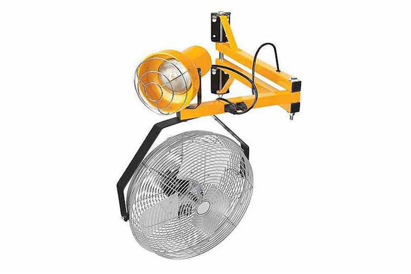 Adjustable Arm Dock Fan/Light Combination - 1/8 HP 18" Fan - 25W LED PAR38 Lamp