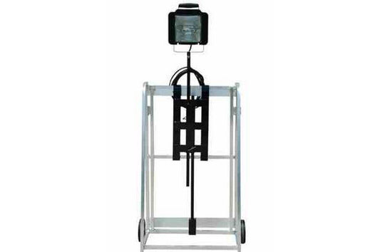Low Voltage Scaffold Mount Work Light - 12/24V Quartz Light - Rail Mount w/ Elevation - 25' cord