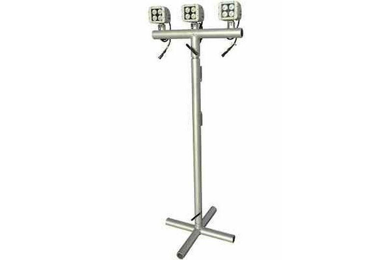 120 Watt LED Knockdown Pole Mount Lighting System - 10,320 Lumens - Light Weight Aluminum - 9-32VDC