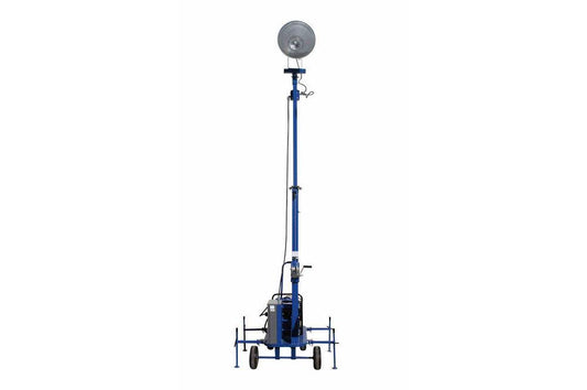 Mini Light Tower with 3000VA Generator - 1000 Watt Metal Halide Lamp - 10 Hour Runtime