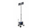1000W Non-Towable Light Tower w/ Wheels - 9-30 Feet - (2) 500W LED Lamps - 129,600 Lumens - 5kW