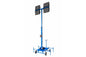 2000 Watt Non-Towable Mini LED Light Tower with Wheels - Four 500 Watt LED Lamps - 240,000 Lumens