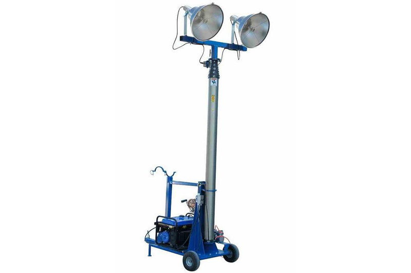 3000 Watt Mini Light Plant - (2) 1500W MH - Pneumatic Mast - 4000VA Generator - 5 Hour Runtime