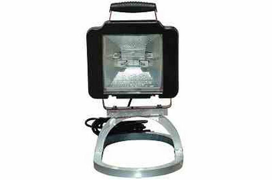 Work Area Light - 500 Watt Quartz - Pedestal base mount with handle - 240V AC