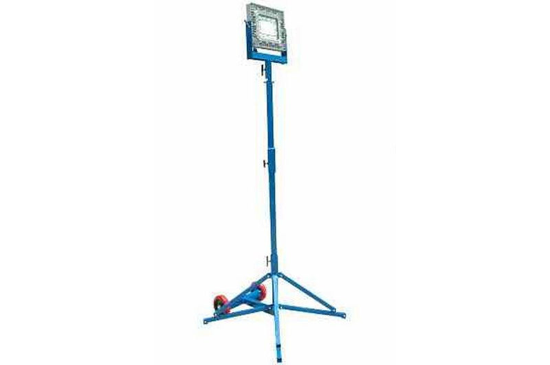 150 Watt Work Area LED Light Tower - Quadpod Mount - 12' Height - Low Voltage - Temporary Lighting