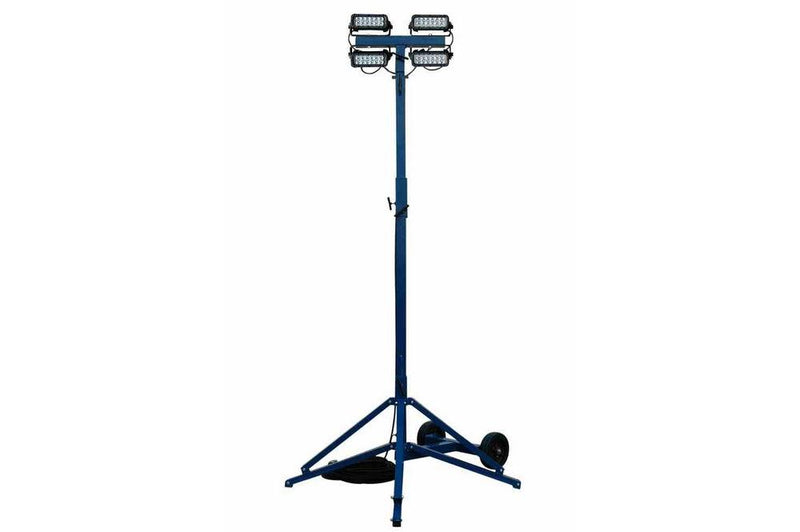 144 Watt Quadpod Portable LED Work Light - 8,640 Lumens - Spot and Flood Light - 347-480V AC - IP68