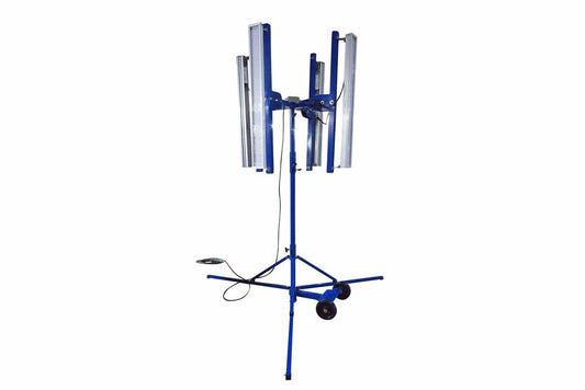 640W LED Area Light Tower - 7' to 12' - Balloon Light Alternative -50' 16/3 SOOW Cord -Quadpod Tower