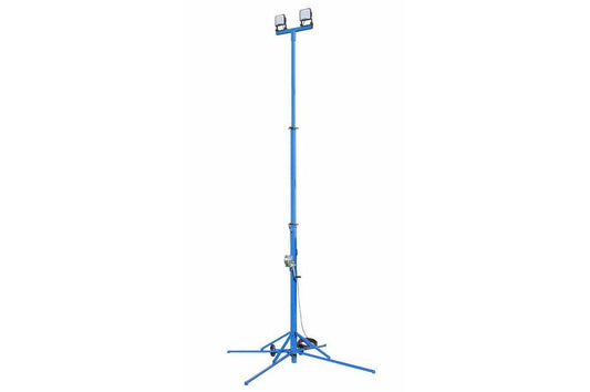 120W General Area LED Winchpod Light Tower - Adjustable 11' to 26' - 10,800 Lumens - 20' 16/3 SOOW