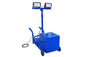 1000W Portable LED Work Area Light Cart w/ Extension Pole - Rechargeable Battery - Cordless Operation